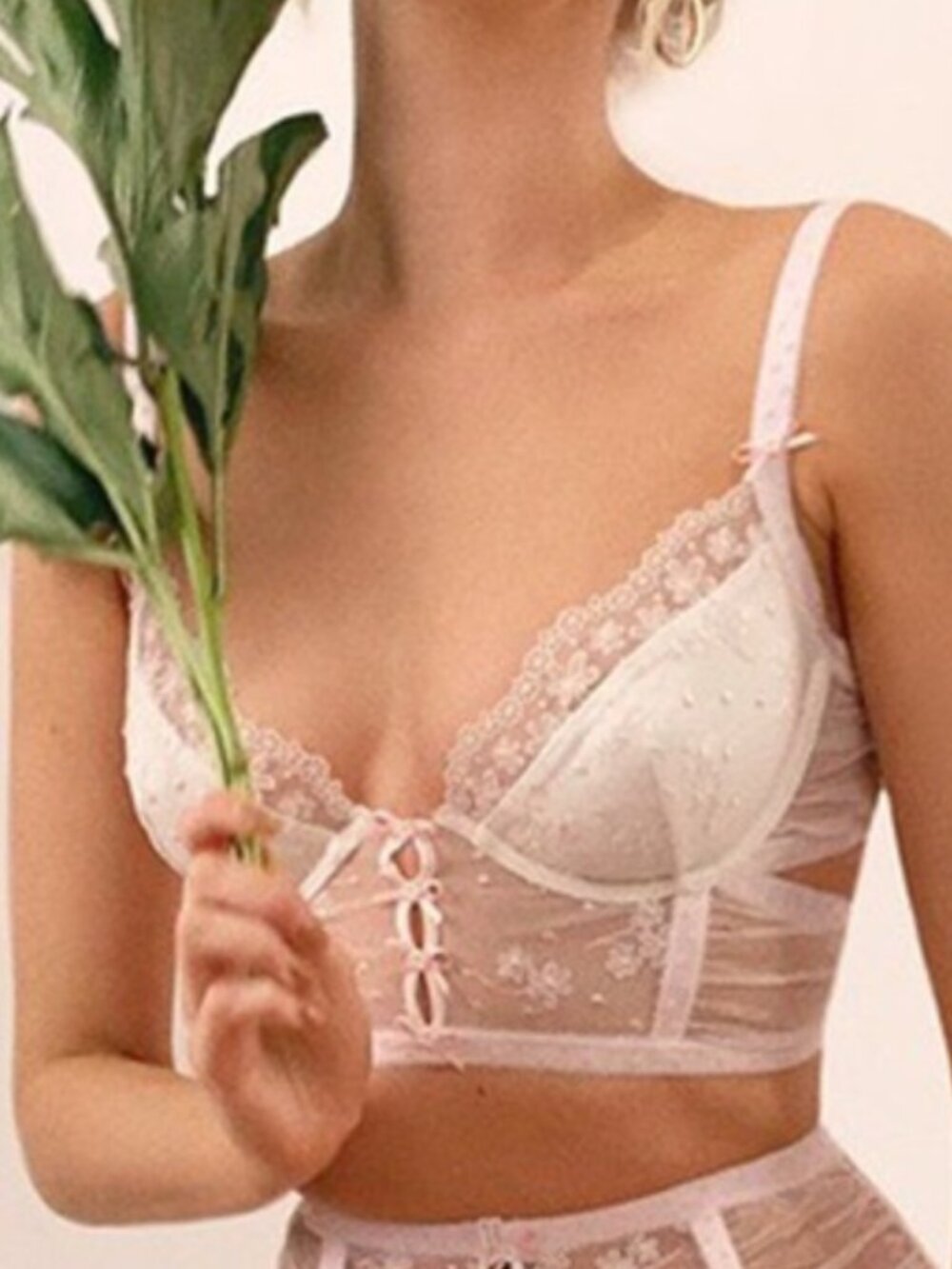 For Love And Lemons Victoria's Secret Evie Longline Bra Size Medium